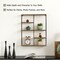 Vintiquewise Modern Decorative Wall Shelf - Stylish Multi-Functional Metal Display for Entryways, Bathrooms, Bedrooms, Living Rooms, and Offices